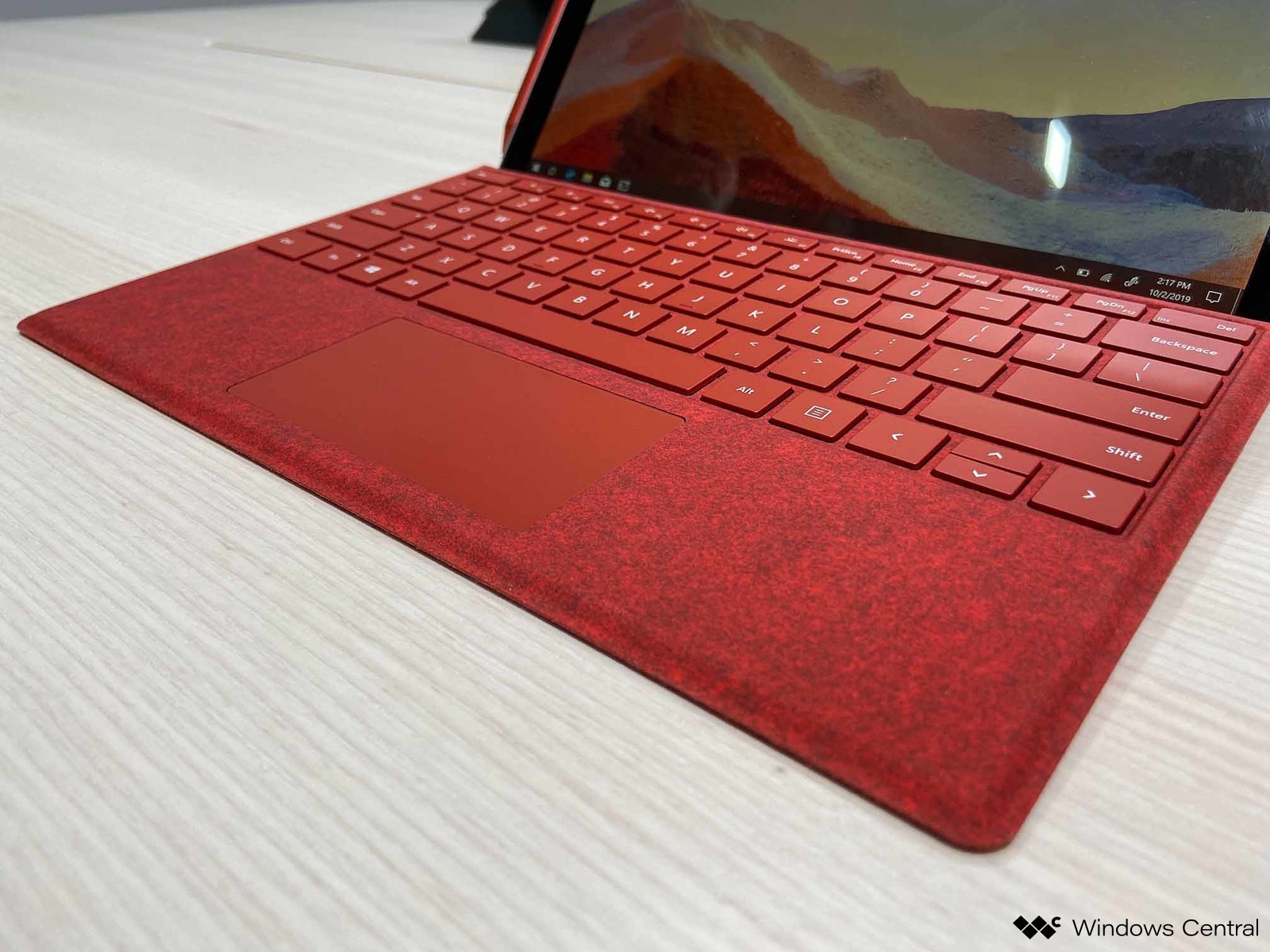 surface pro 7 poppy red