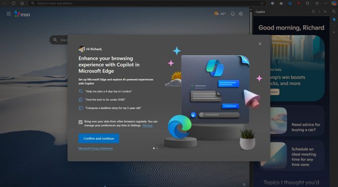Microsoft представил новые функции для браузера Edge