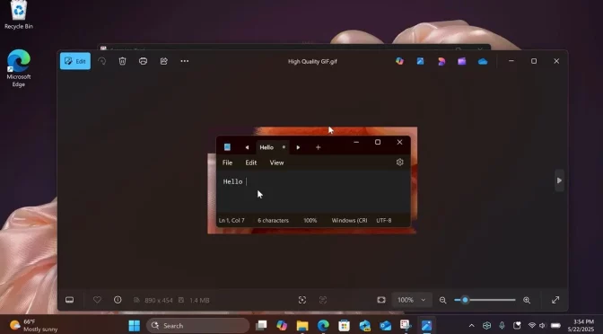 Ножницы в Windows 11 скоро смогут сохранять видео в формате GIF